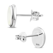 Mother of Pearl Oval Earrings - e368